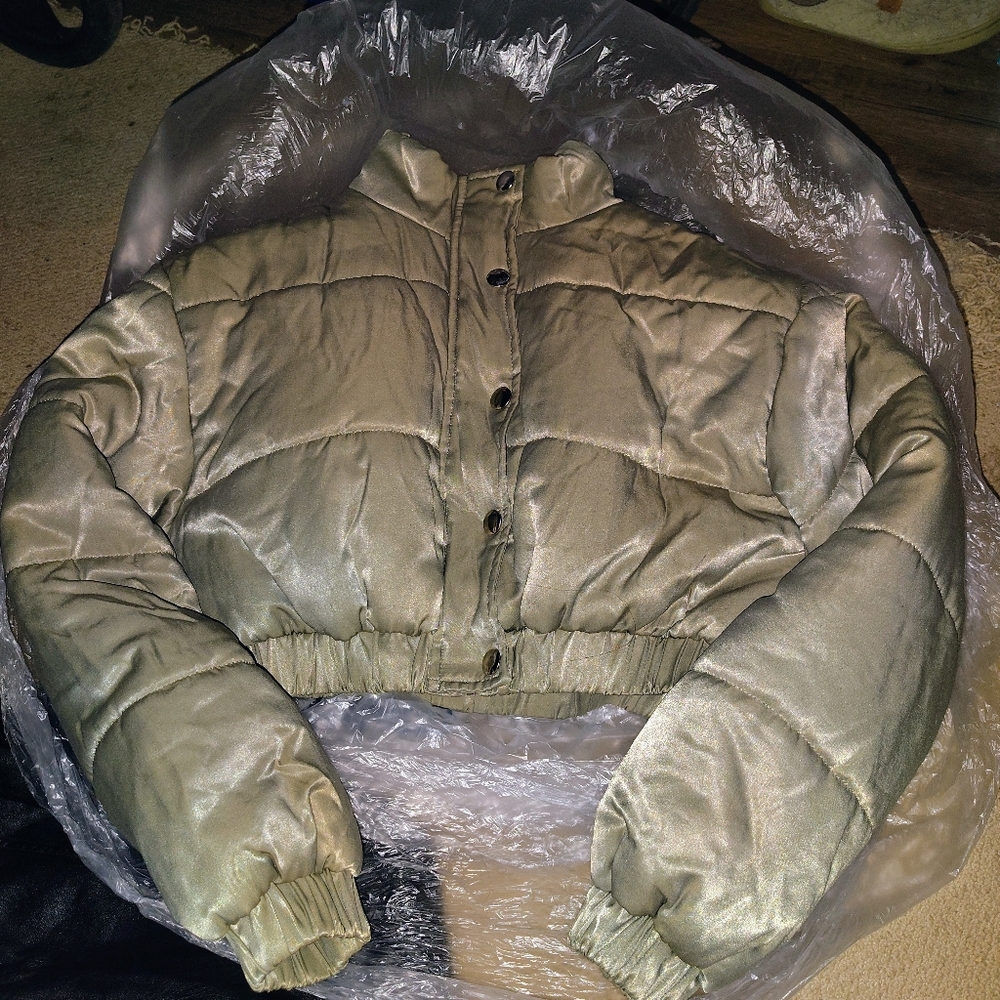 Better Be Olive Green Puffer Jacket
